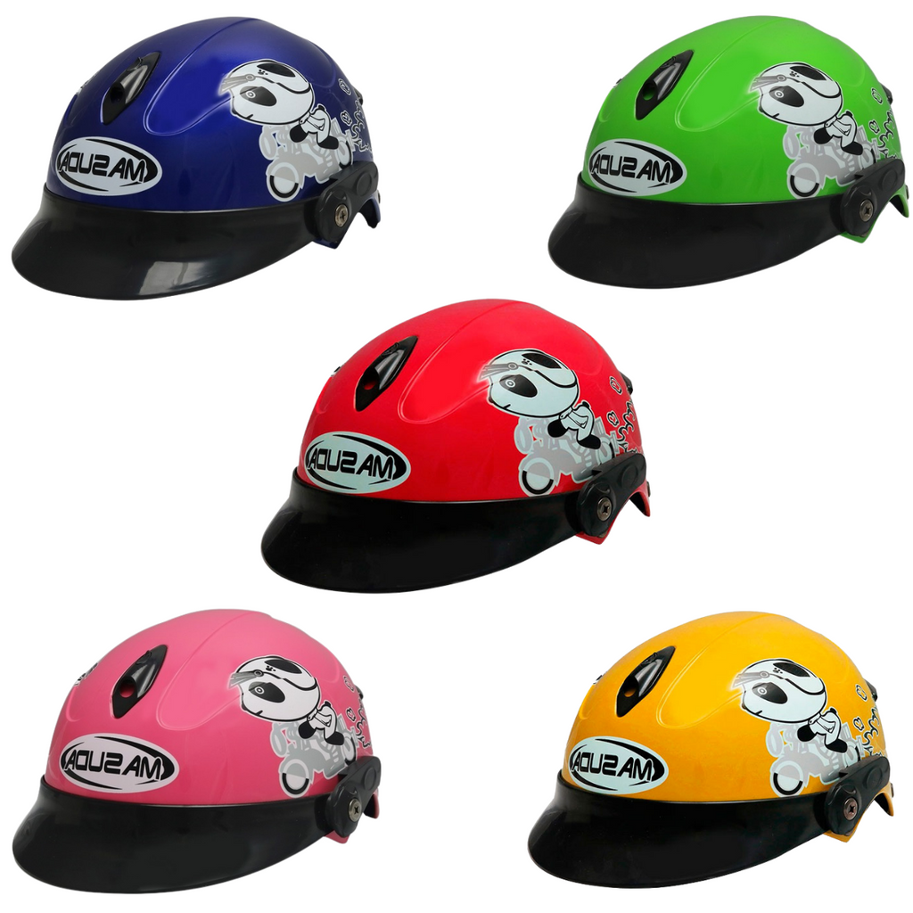 CASCO PARA MOTO PARA NIÑO CACHUCHA 5 PIEZAS DISTINTOS COLORES