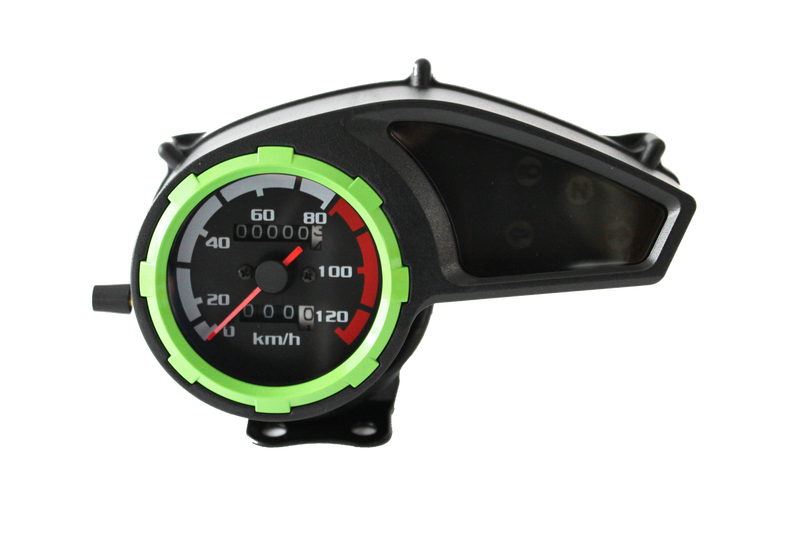 VELOCIMETRO COMPLETO P/ DM 200 COLOR NEGRO/VERDE