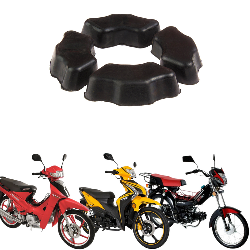 GOMAS DE SPROCK TRASERO P/ AT 110 AT 125 ST 70 ST 90